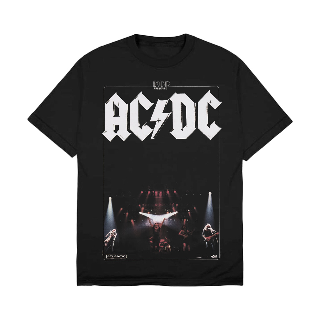 Black ID T-shirt Band Acdc Kcp Presente Atlantic Original