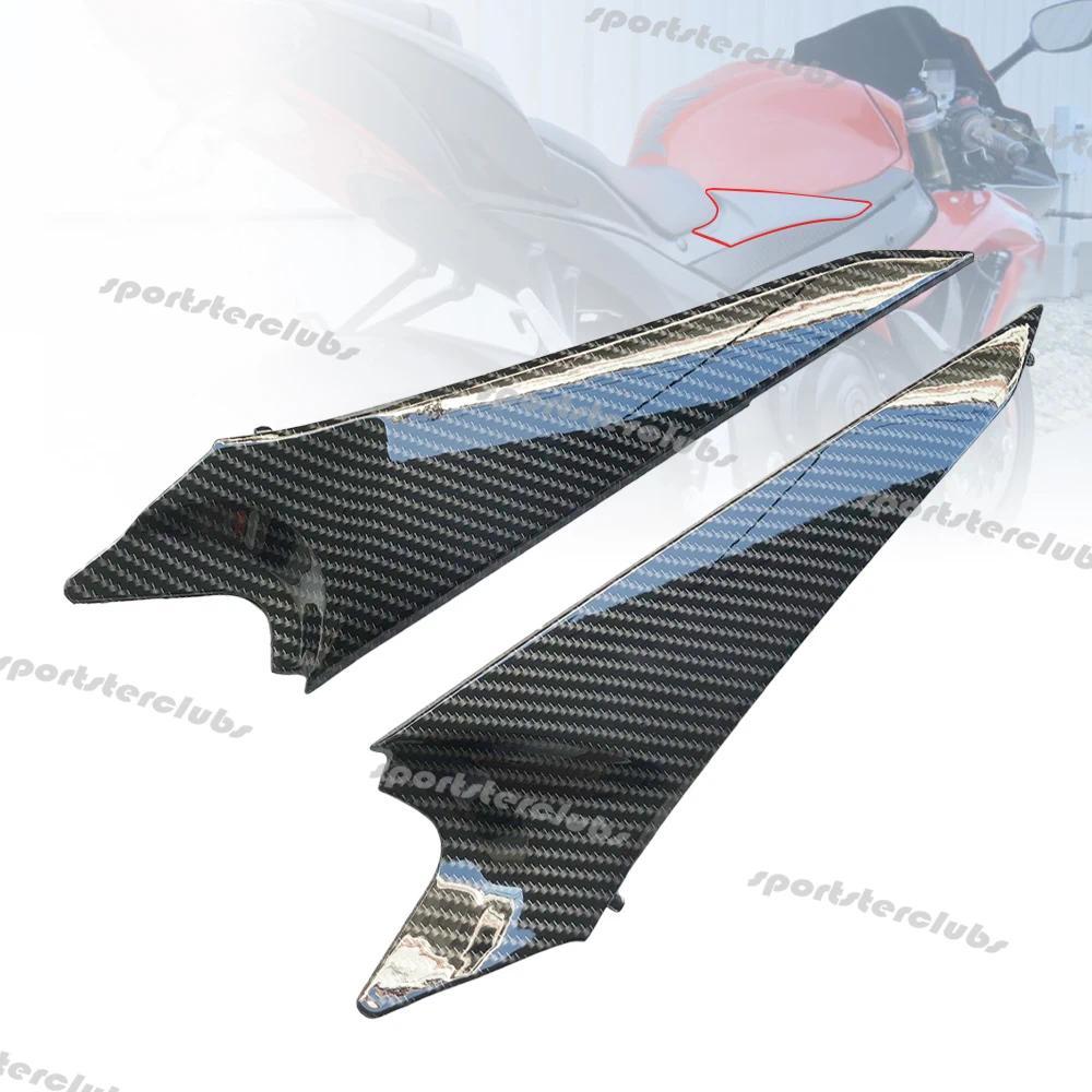 Carbon Fiber Look Fuel Tank Upper Frame Side Cover Panel Fairing For Suzuki K8 GSX-R600 GSX-R750 GSX