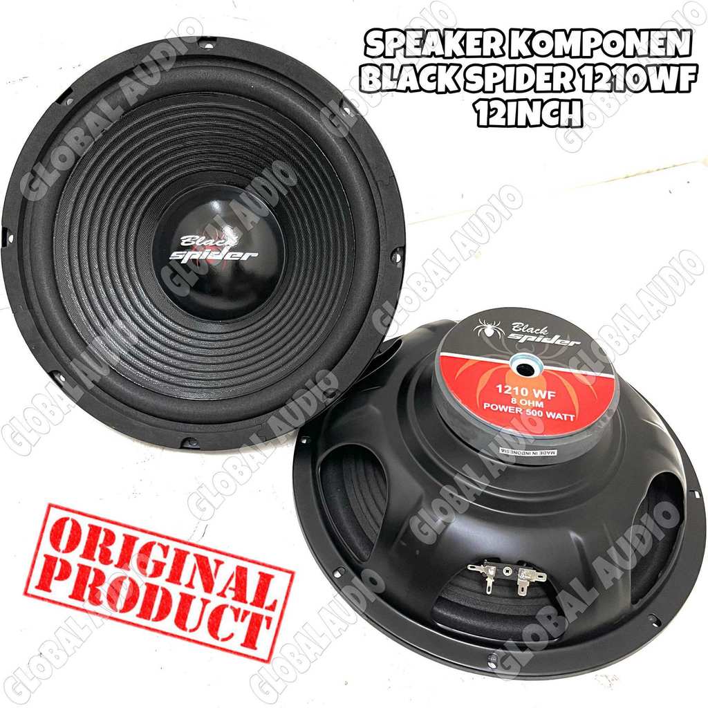 Speaker Komponen BlackSpider BS 1210WF 12inch Original Black Spider 1210 wf Woofer ( Bisa COD )