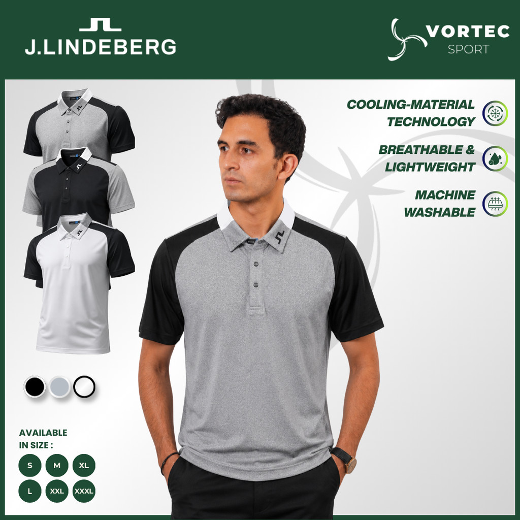 JL Golf Polo Shirt-Kaos Olahraga Golf Tennis Lari Paddle