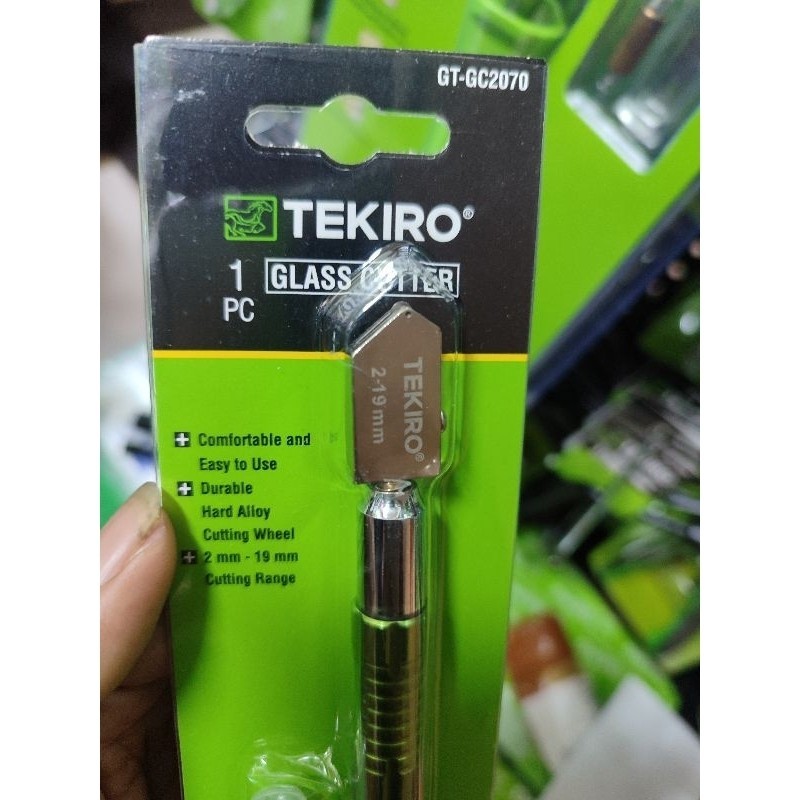 TEKIRO GLASS CUTTER 2 - 19 mm Tekiro PEMOTONG KACA 1 PCS