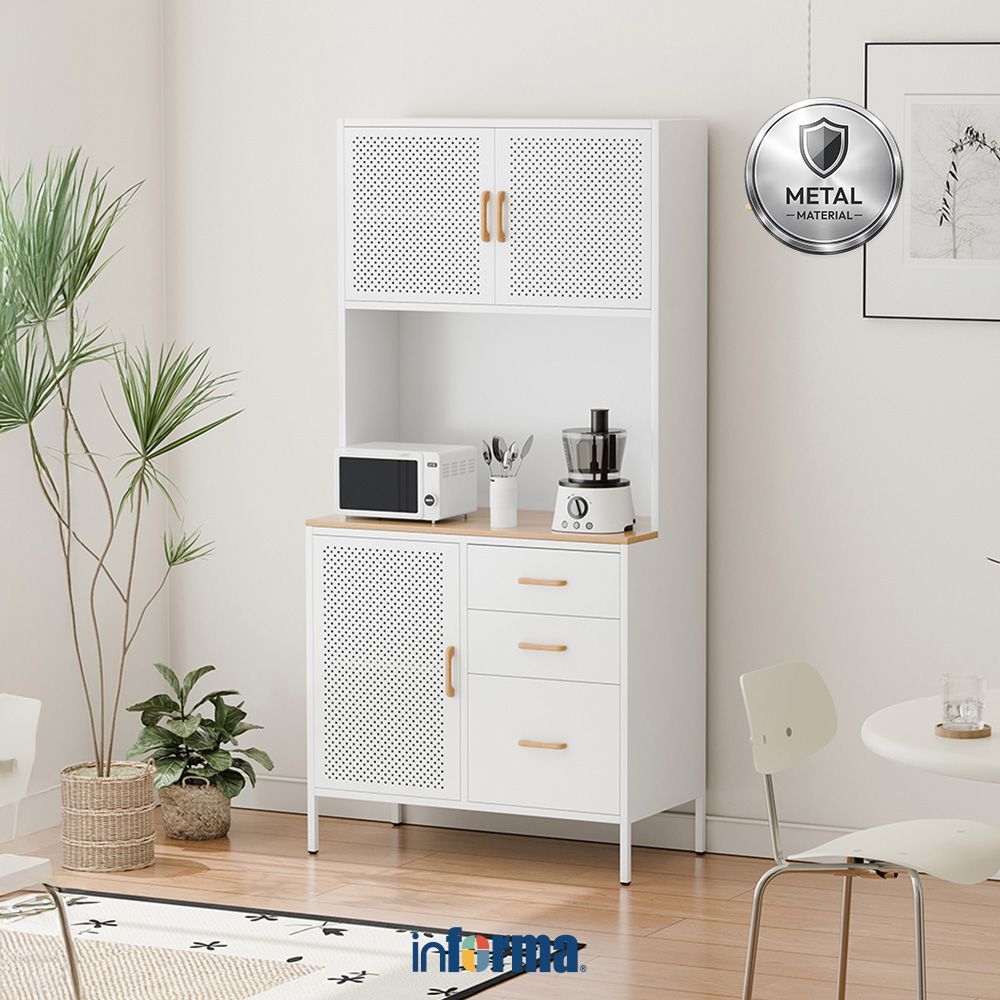 Informa Sydney Kabinet Dapur Metal - Putih