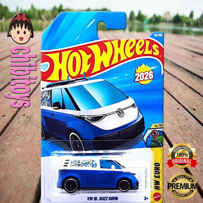 Hot Wheels VW ID Buzz Bomb Biru Diecast Mobil Van Volkswagen EV