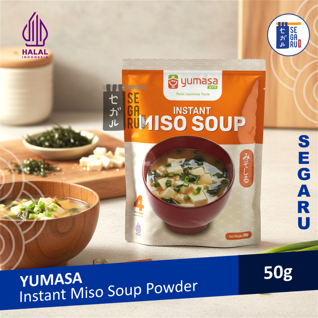 YUMASA Japanese Miso Soup Instant | Sup Miso Jepang Halal 50gr