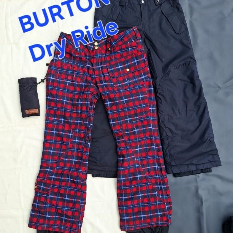 Celana BURTON Dry Ride HIGH WATERPROOF Touring Motor Outdoor Sport Hitam Dan Kotak