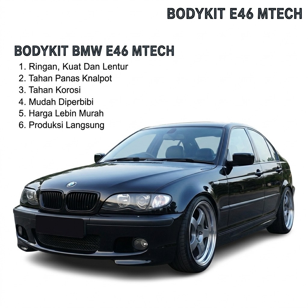 BUMPER BEMPER Bodykit BMW E46 MTech bodikit bmw 318i 325i 1999-2004 body kit