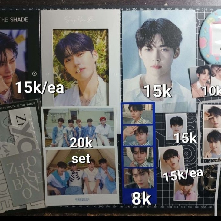 Postcard ID Photo Holder 4 Cut Polaroid Sticker ZB1 ZEROBASEONE Hanbin Hao Yujin Official