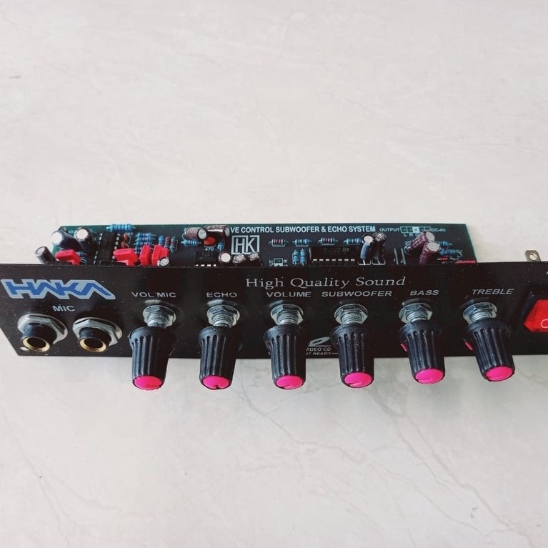 STEREO TONE CONTROL HYBRIS + PANEL Stereo tone tone control + sub + echo HYBRIS + PANEL
