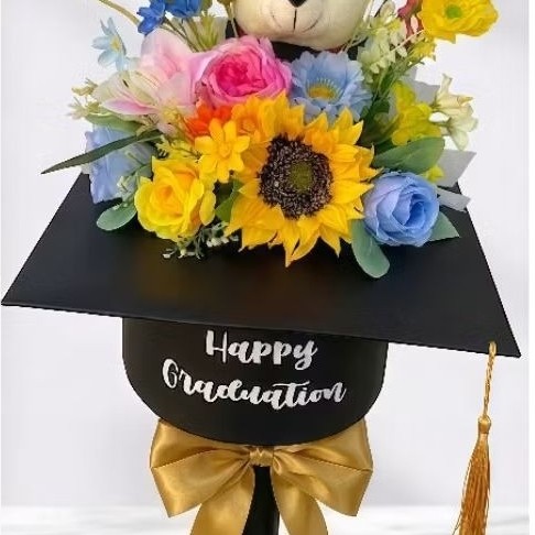 Buket Topi Wisuda/Buket Topi Toga/Buket Wisuda Unik