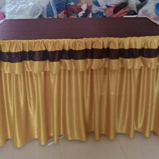 Taplak Meja Prasmanan Renda Ukuran 200 X 60 X 75 Cm (P X L X T) - Cover Meja Prasmanan Berkualitas P