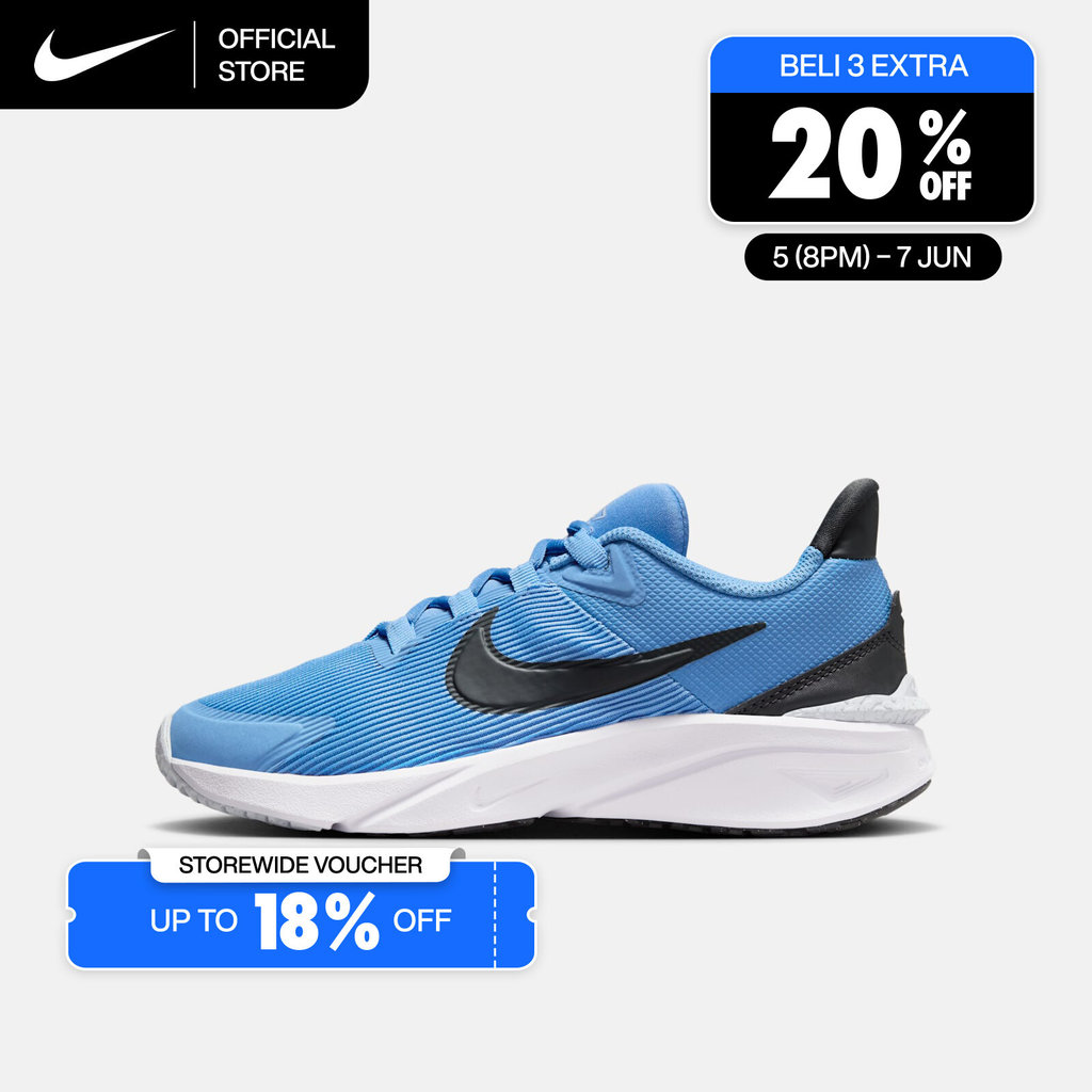 Nike Older Kids' Star Runner 4 Road Running Shoes - Blue Beyond [DX7615-408]