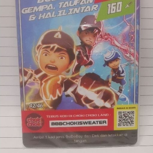 MONSTA GALAXY CARD BOBOIBOY | ChokiChoki malaysia