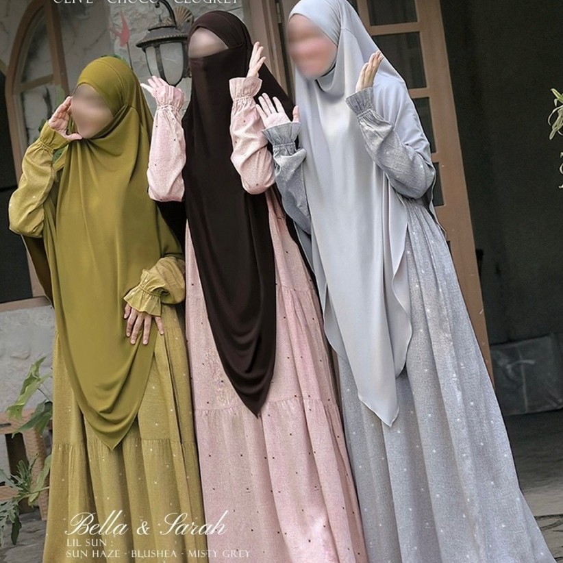 [SIAP KIRIM] SARAH BELLA DRESS LIL SUN HAZE BLUSHEA MISTY GREY FALL IN LOVE MIDNIGHT CHICO SIZE S M 