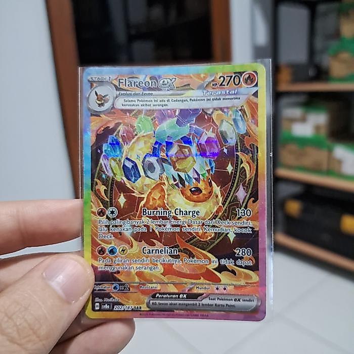 FLAREON EX SAR POKEMON TCG INDONESIA