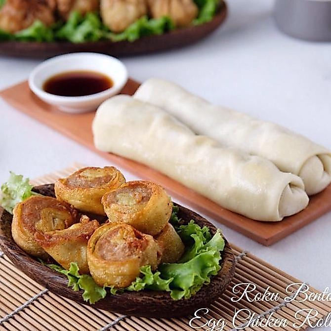 Beff- Egg Chicken Roll Roku Bento