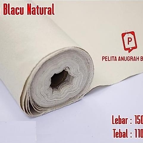 Lengkappoll- Kain Blacu Natural Tebal Roll Meteran /Kain Tas Belacu Kanvas