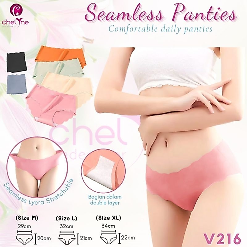 CD SEAMLESS CHELYNE 216 CELANA DALAM LYCRA - BUNGALILY