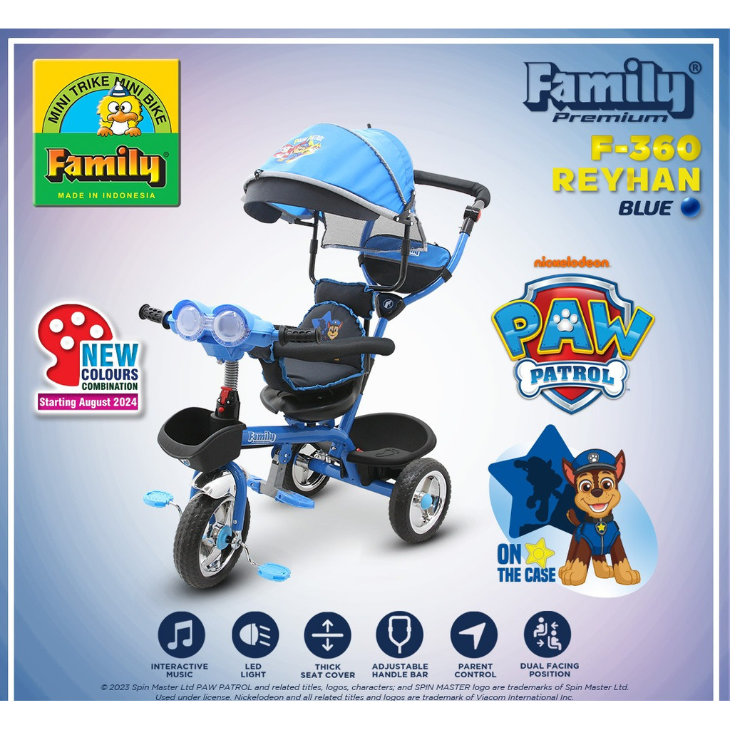 Sepeda Anak Roda 3 Family 360 H Musik Capung