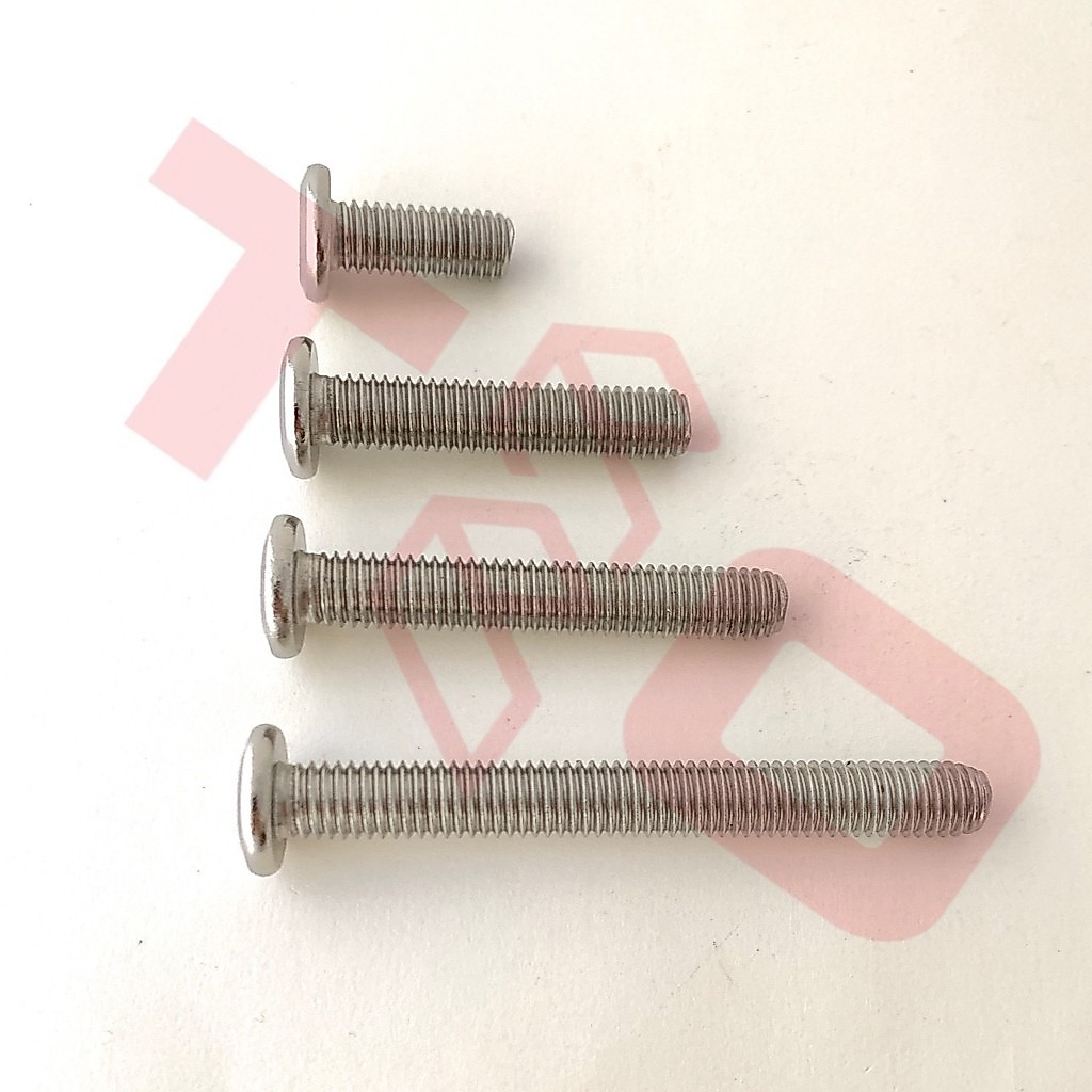 Baut JCBC M8x70 Stainless isi 5 pcs - Baut Knockdown M8 x70 - Baut 8mm