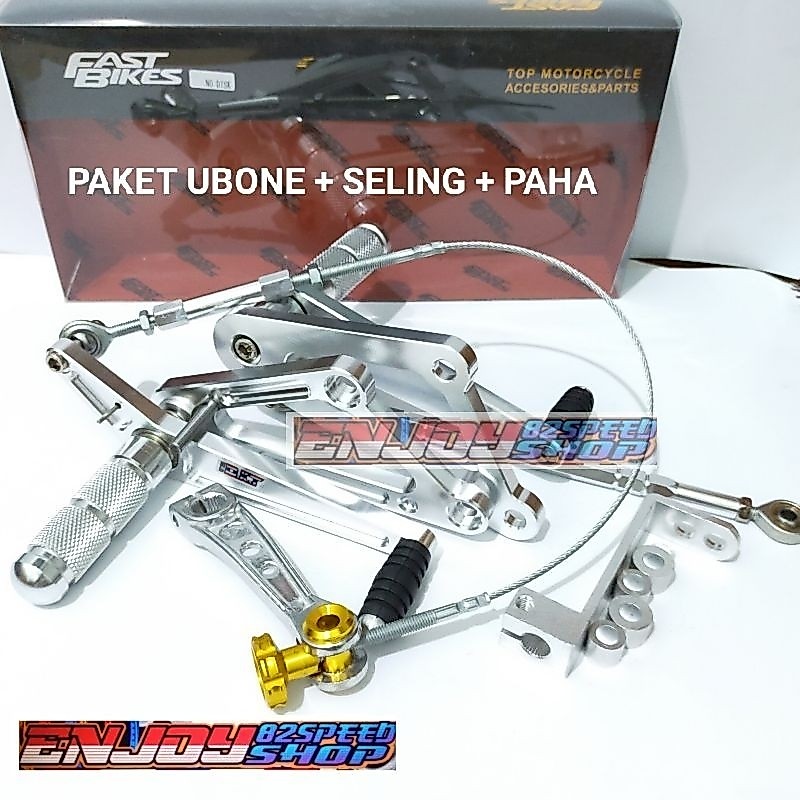 Paket Footstep Underbone fastbikes Copy Dkt Non disc / Non Cakram Belakang Ninja R & RR