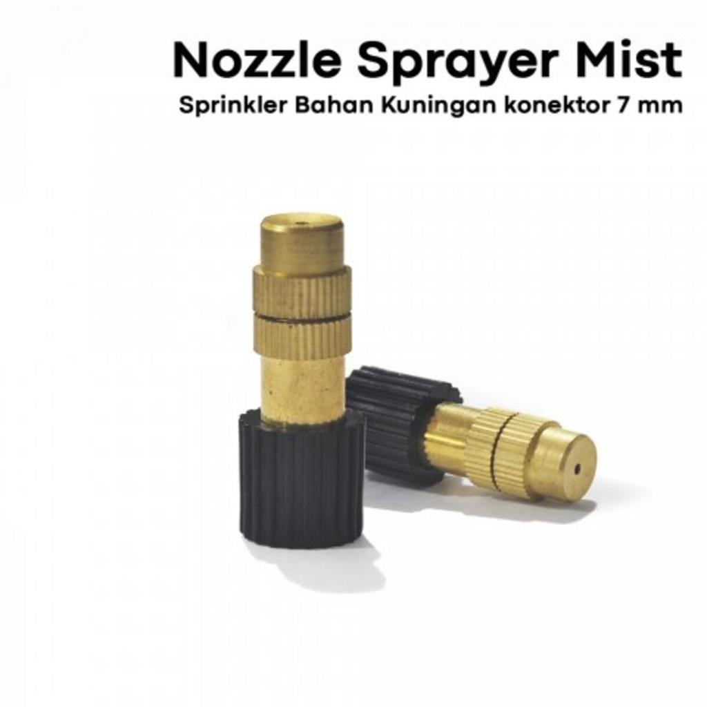 Nozzle Sprayer Kuningan Konektor 7mm