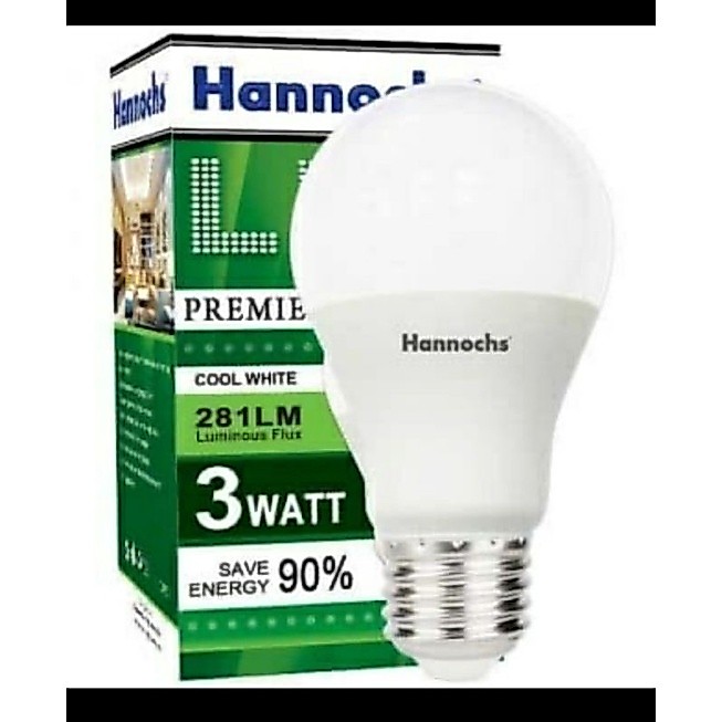 lampu LED hannoch premier 3 Watt putih