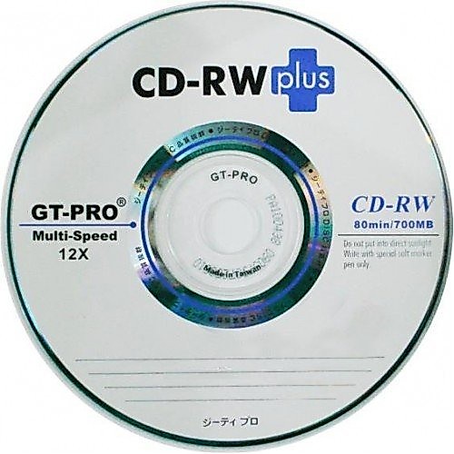 CD-RW GT-PRO Plus / GT PRO CD RW Plus Kosong Blank