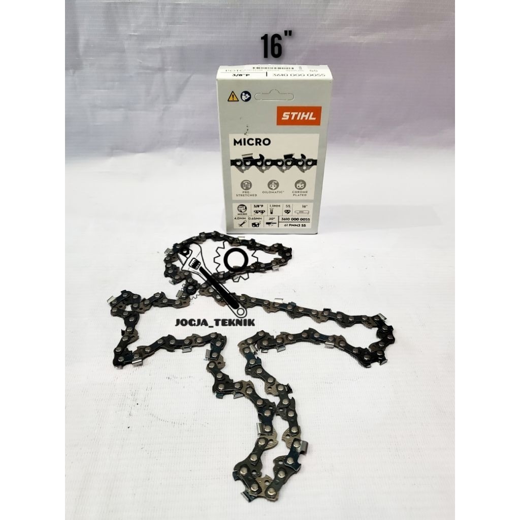 Rantai Chainsaw Stihl 16" 27T MS 170 - MS 180 Original Stihl  / Rantai Potong Gergaji Kayu Chainsaw 
