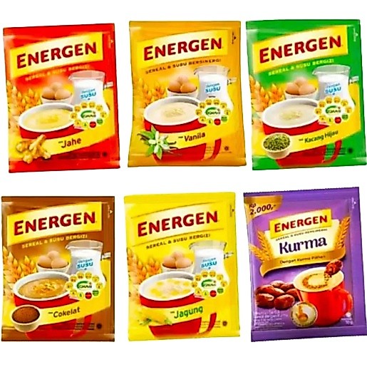 ENERGEN RENTENG ALL VARIAN  ENERGEN COKLAT ENERGEN JAHE ENERGEN KURMA ENERGEN KACANG HIIJAU ENERGEN 