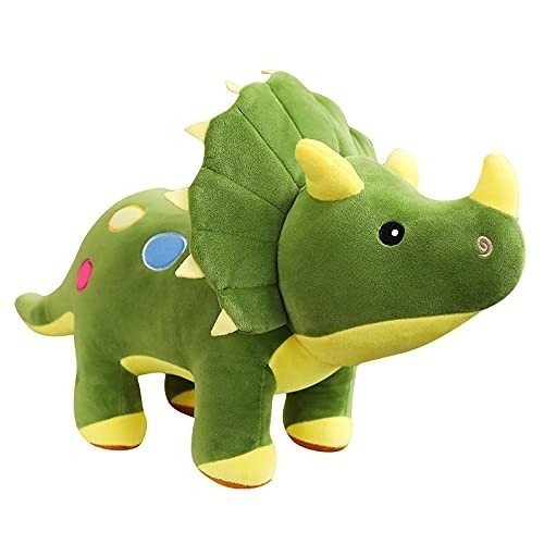 BONEKA ANIMAL BADAK DINOSAURUS TRICERATOPS UKURAN JUMBO BESAR 70cm     Berkualitas