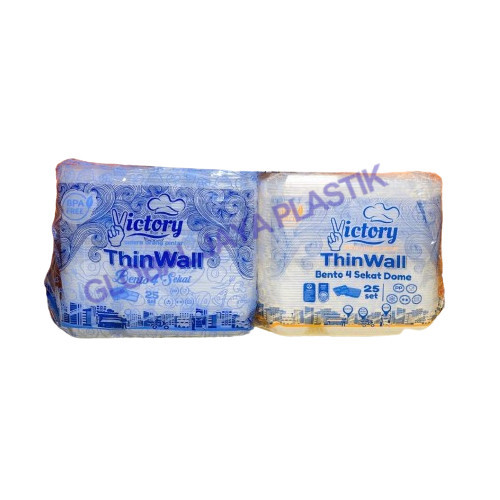 Thinwall Bento VICTORY Sekat 4 - SLOP