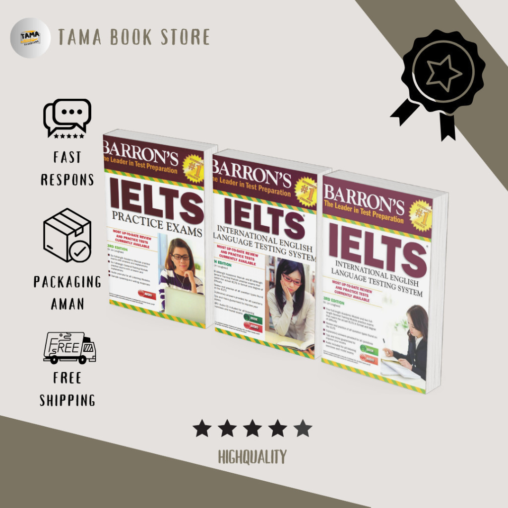 BUKU BAHASA INGGRIS "IELTS Barron's Lengkap Full Version"