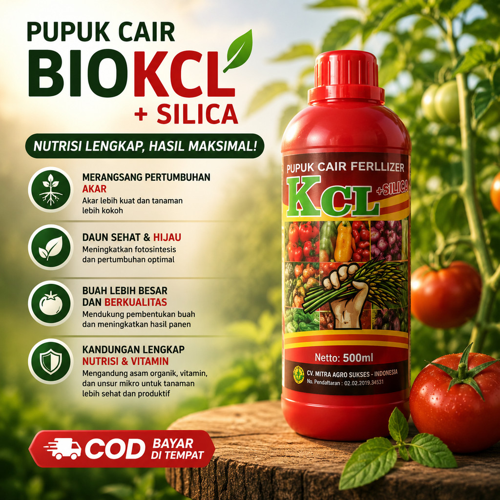 KCL cair bio kcl 500 ml organik super bio kcl pupuk cair buah kalium