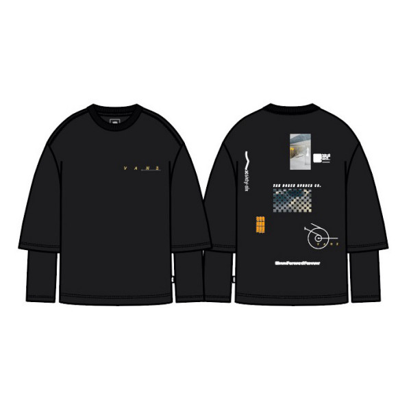 Kaos Vans Oversized Photo Fer Longsleeve Tee Black | Lengan Panjang | Jumper
