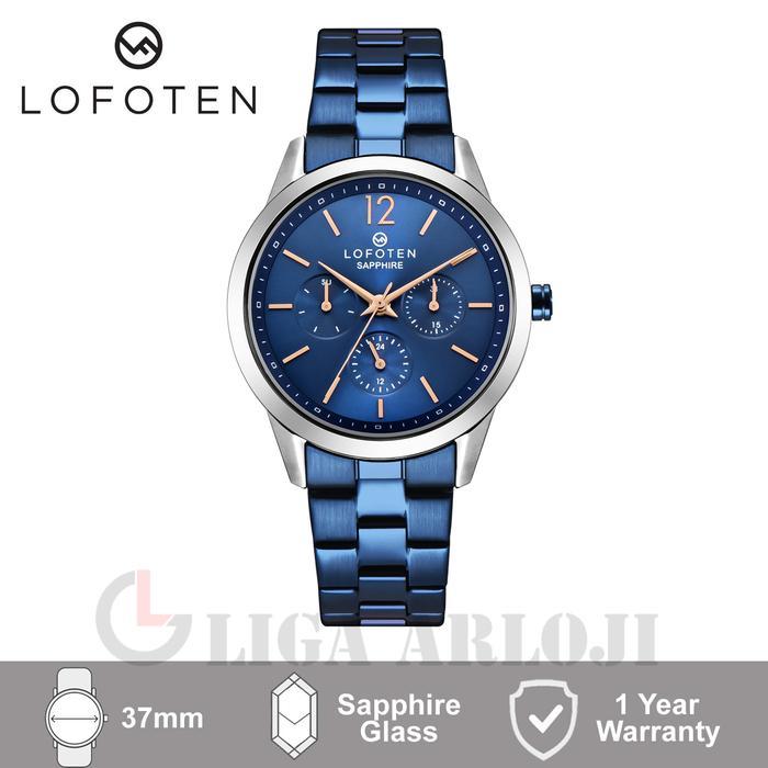 LOFOTEN 2309 Jam Tangan Wanita Analog Sapphire Biru Original