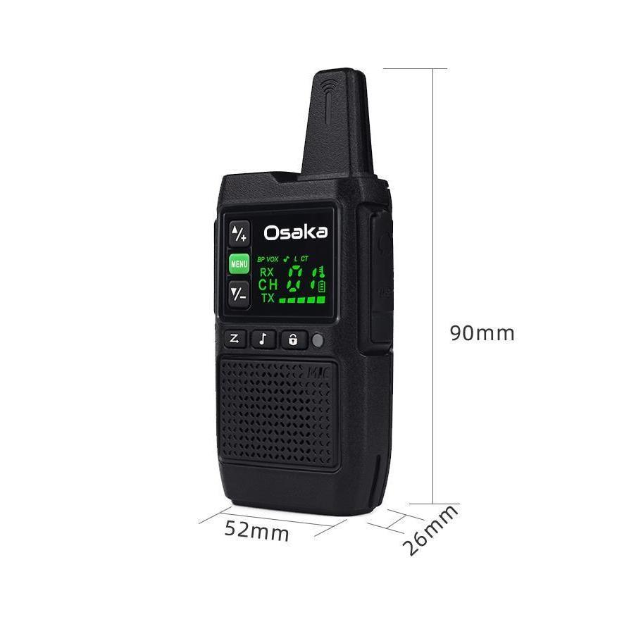 HT OSAKA TWO WAY RADIO A-2 PAKET ISI 2PCS Walkie Talkie osaka a1 - osaka mark II