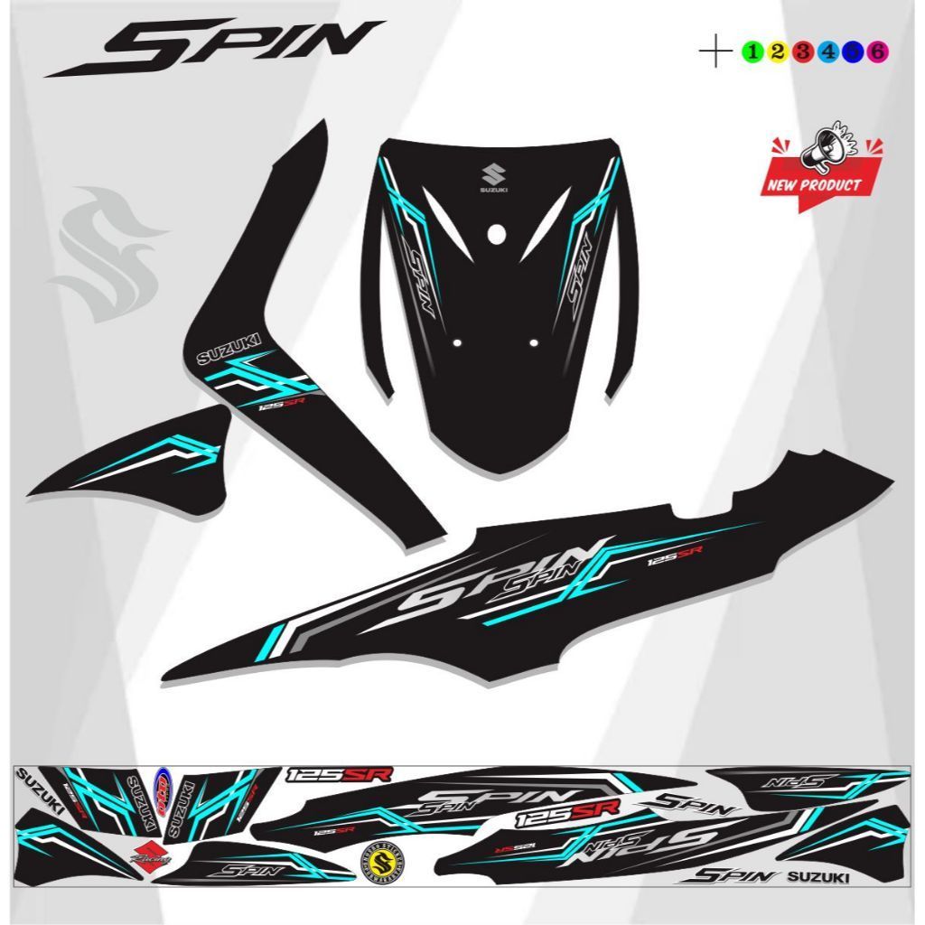 VARIASI STRIPING / STRIPING VARIASI SPIN RS / VARIASI STRIKER SPIN 125