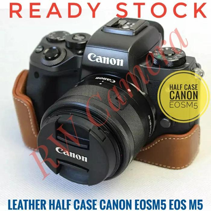 Half Case Canon EOSM5 EOS M5 EOSM Sarung Kulit Leather M5 Mirrorless
