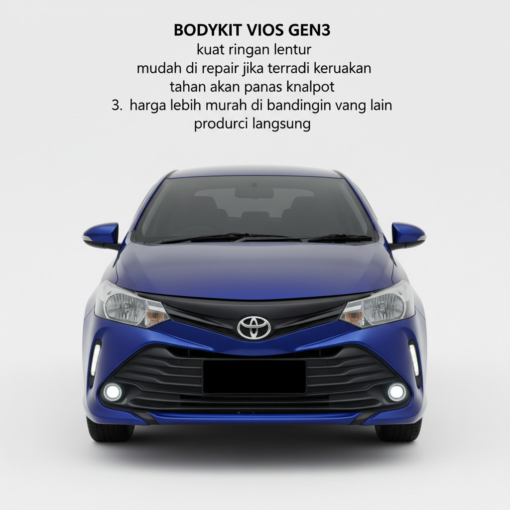 bodykit vios gen 3 facelift full bamper BODYKIT VIOS 2012-2015