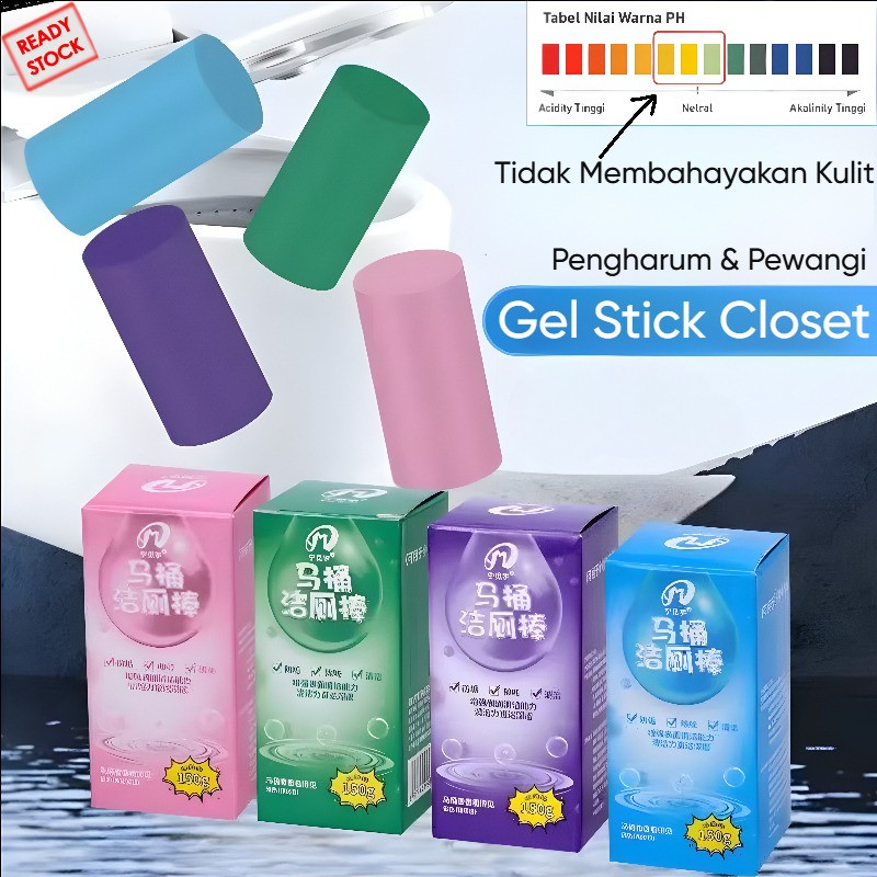 Pembersih Closet Toilet Anti Bau Gel Stick 150Gr Pewangi Toilet Duduk Kloset Toilet Cleaner Gel Stic