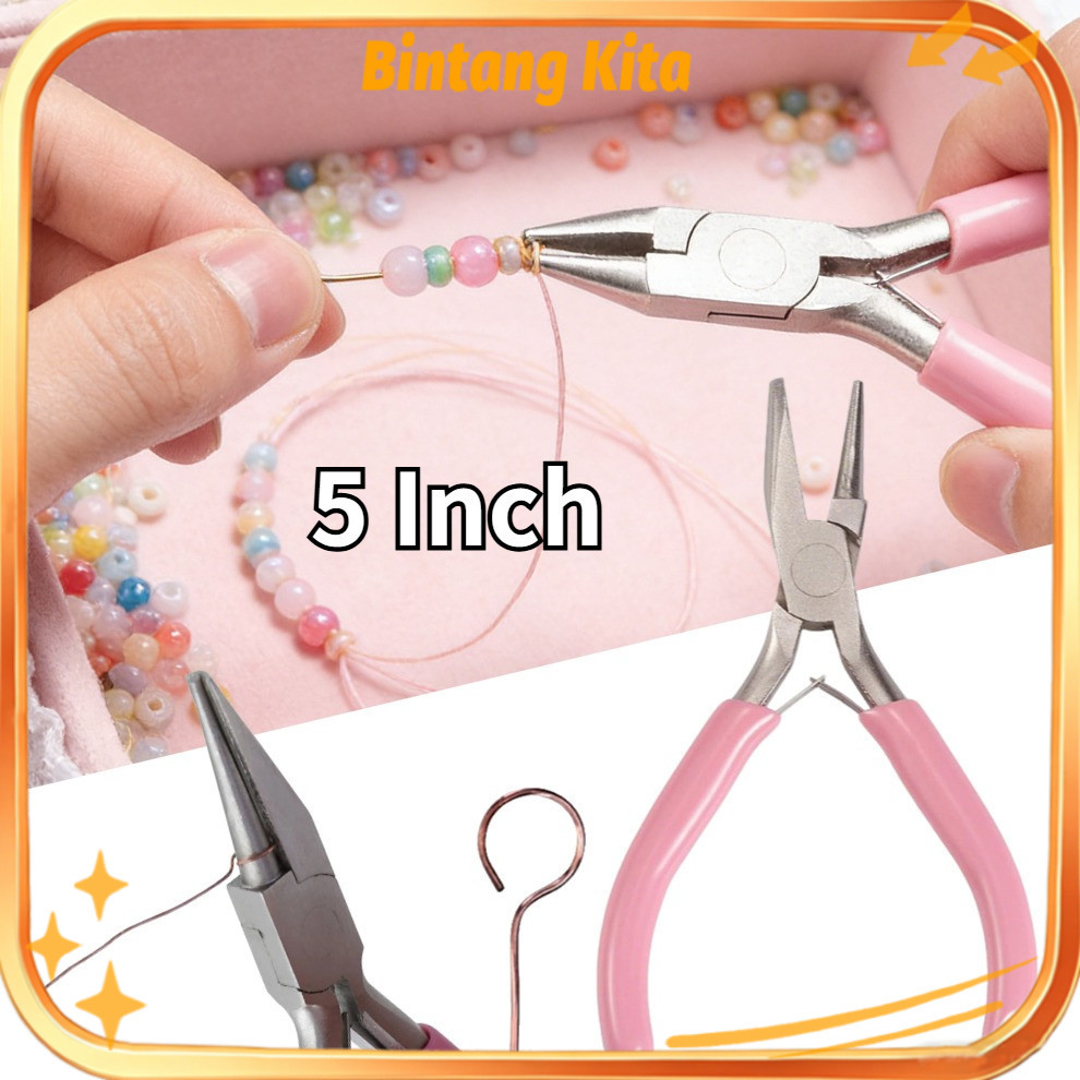 5 Inch Tang Loop Tang Pembulat Kawat Tang Pembuat Umpan Lure Beadsmith Handmade DIY Tang Perhiasan A