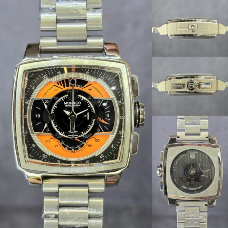 BAJU TANGAN HEUER MONACO MIKROGRAPH SUPER QUALITY QUARTZ JAPAN #jamtanganpria #tagheuer