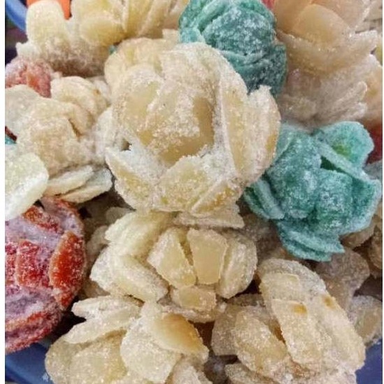 MANISAN PALA KERING 500GR / MANISAN PALA KERING PUTIH - HIJAU / PALA KERING SUPER