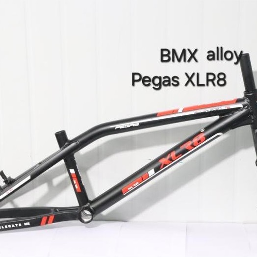 XLR8 Frame Set Sepeda BMX 20 inch PEGAS Alloy & Steel with Pivot VBrake XBrake / Disc Brake