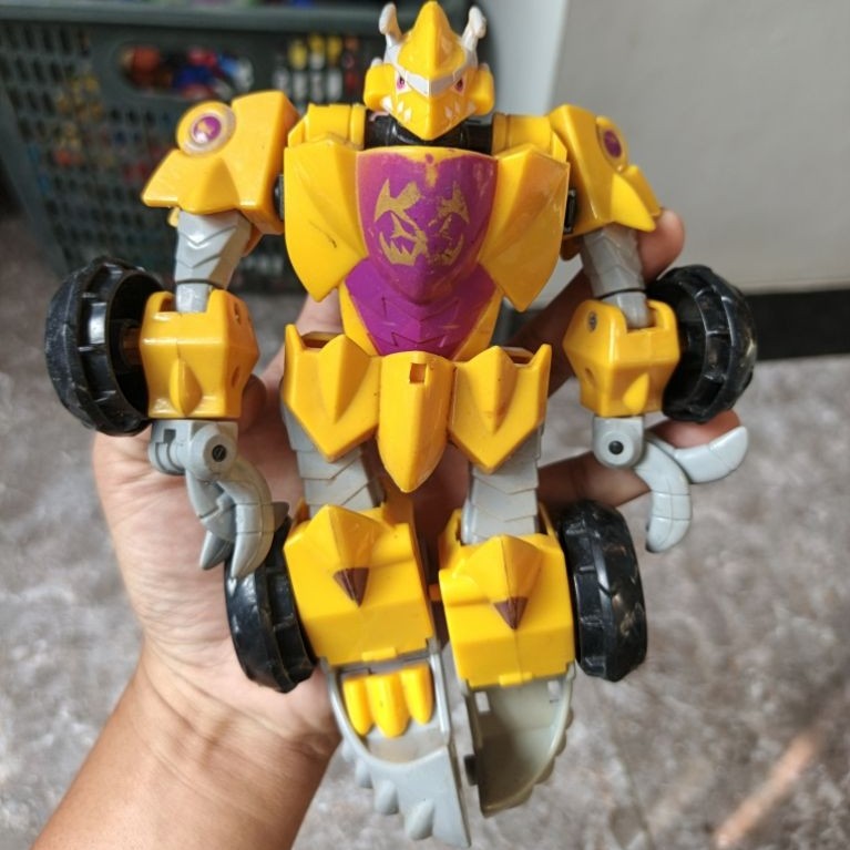 figure robot dragon warrior minus sayap & tapak kaki kiri