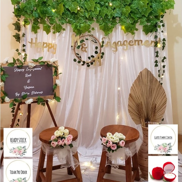 Paket photobooth lamaran nikahan lengkap / dekorasi lamaran / dekorasi tunangan / dekorasi aqiqahan