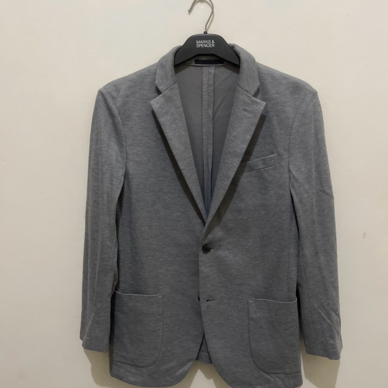 Blazer Jas Uniqlo Light Grey
