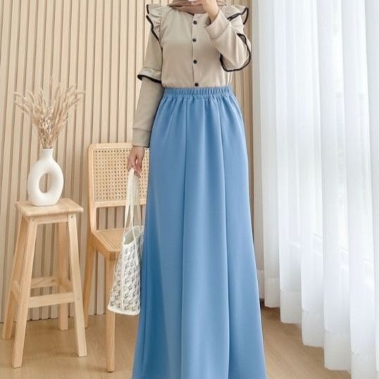 SET ROK ZORA BAHAN KNIT KAOS Ld 110 MELAR