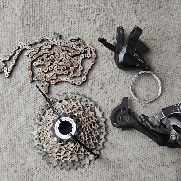 Mini Groupset Shimano Acera Altus 9 Speed