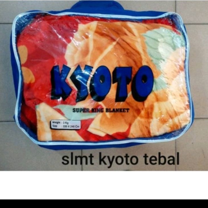 [ AL FAJ ] SELIMUT BULU TEBAL KYOTO 220X240CM KING SIZE MURAH